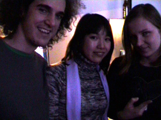 carlos, curator kanae ito, and aya