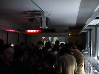 the crowd inside