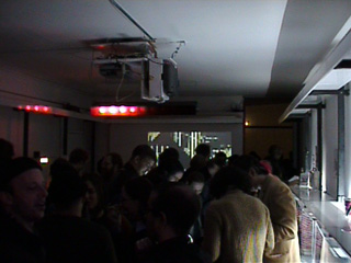 the crowd inside
