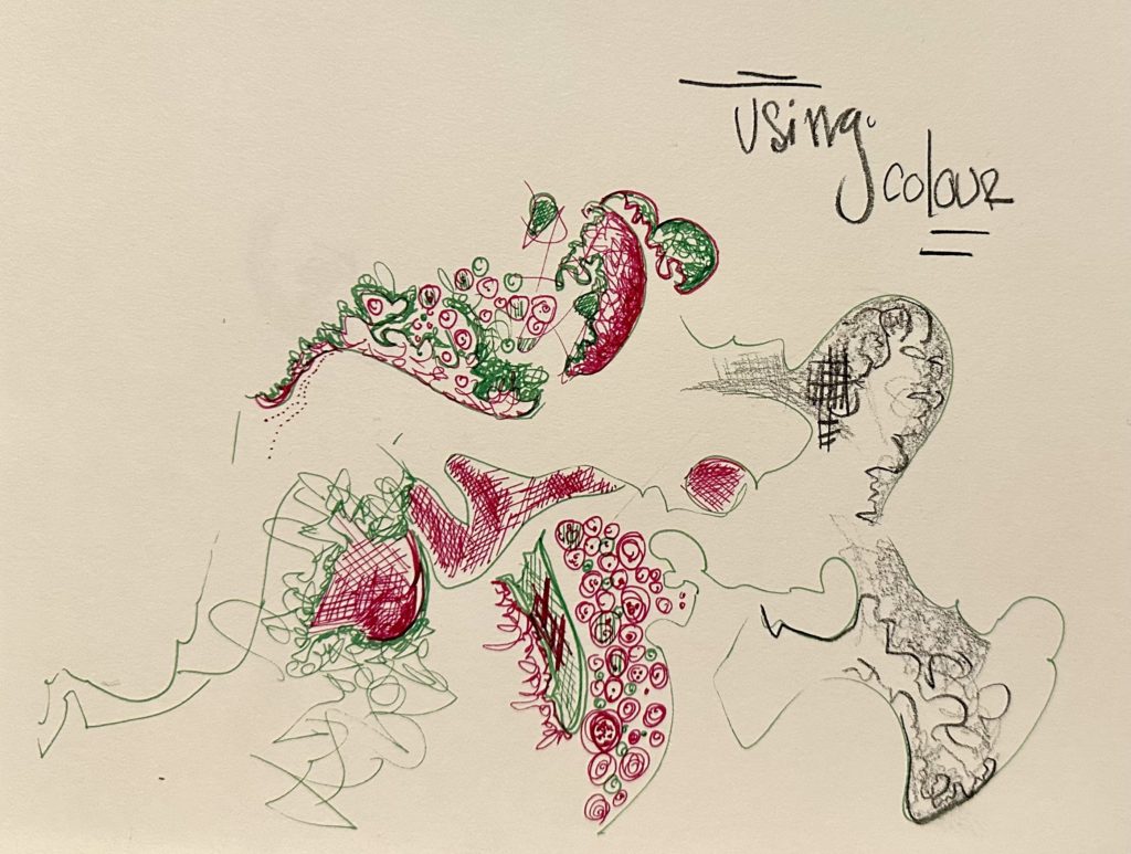 scribble sketch on paper