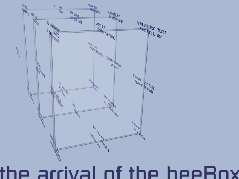 the arrival of the beeBox